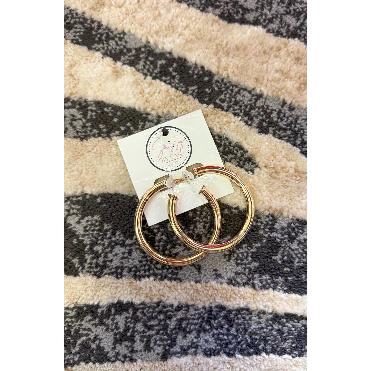Shiny Gold Hoops