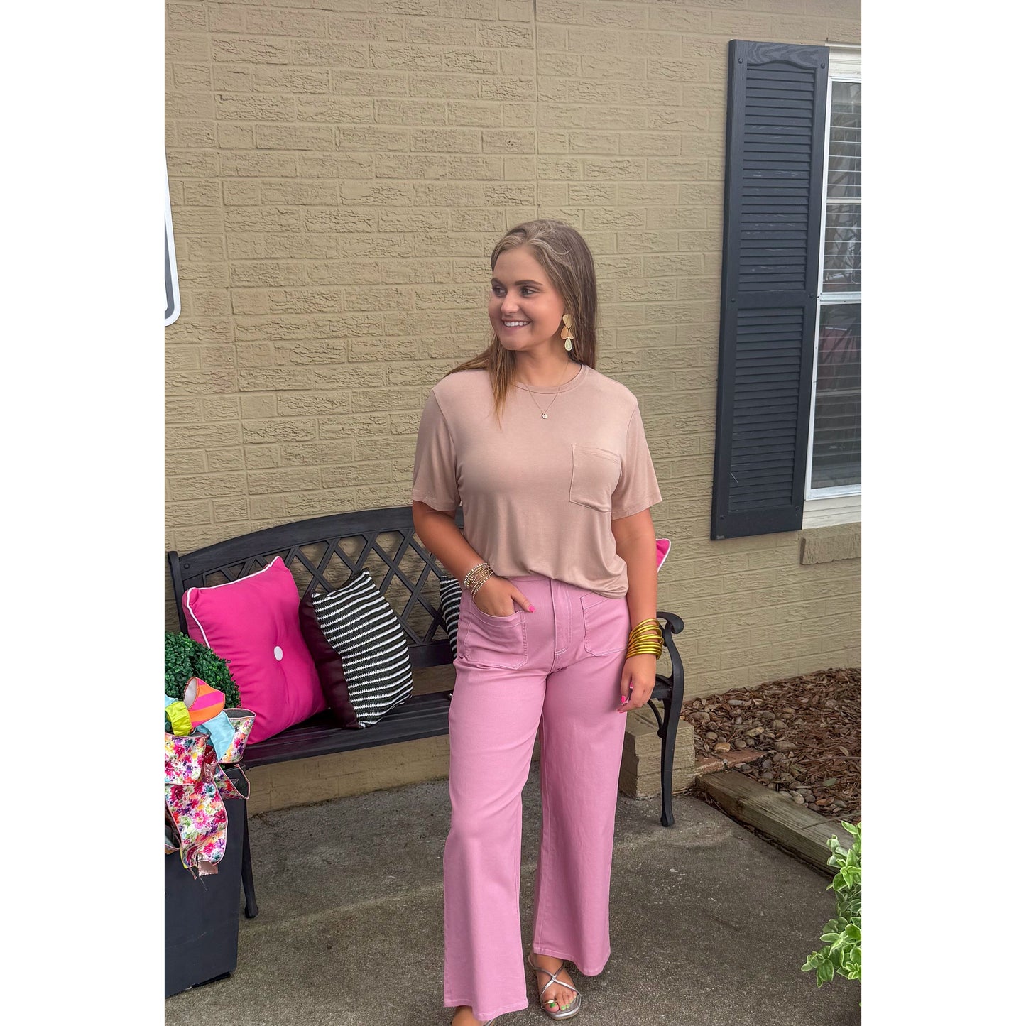 Lizzie Top, Taupe