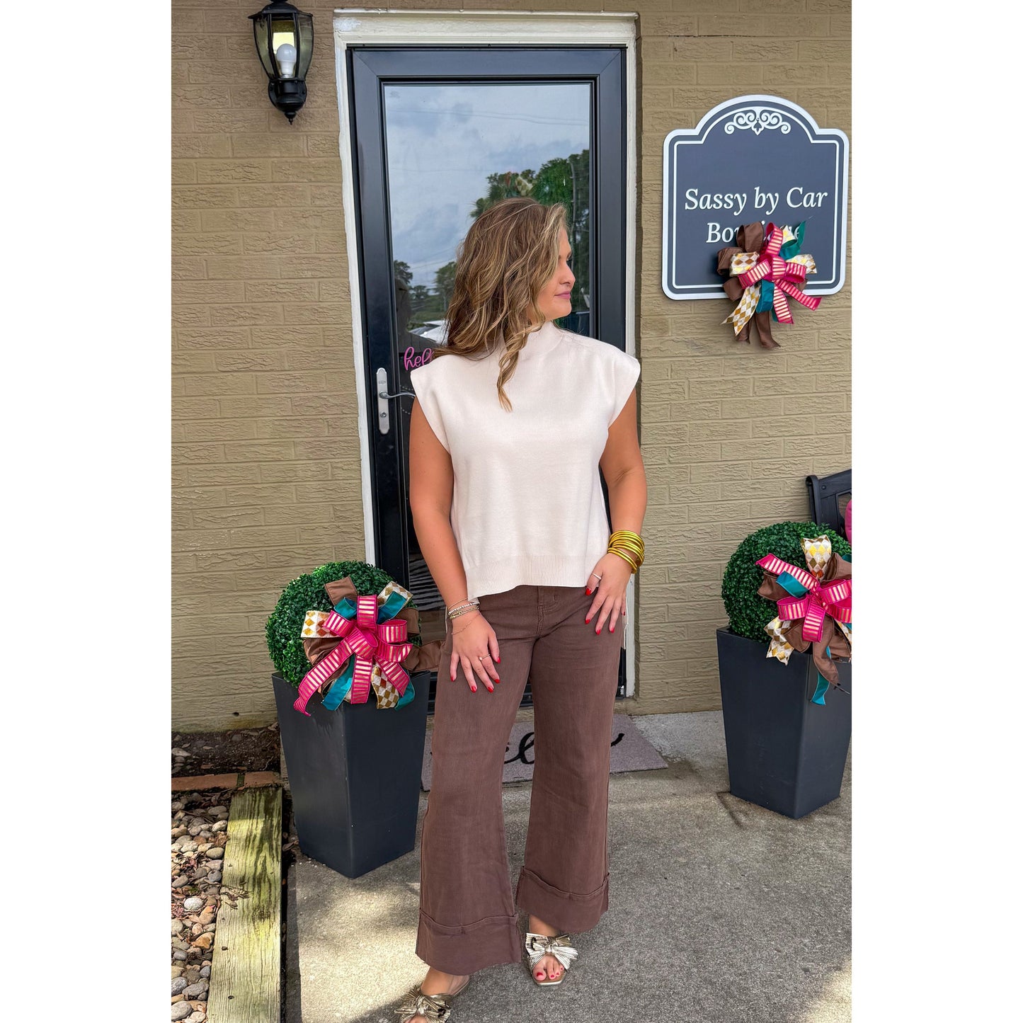 Brylee Top, Oatmeal