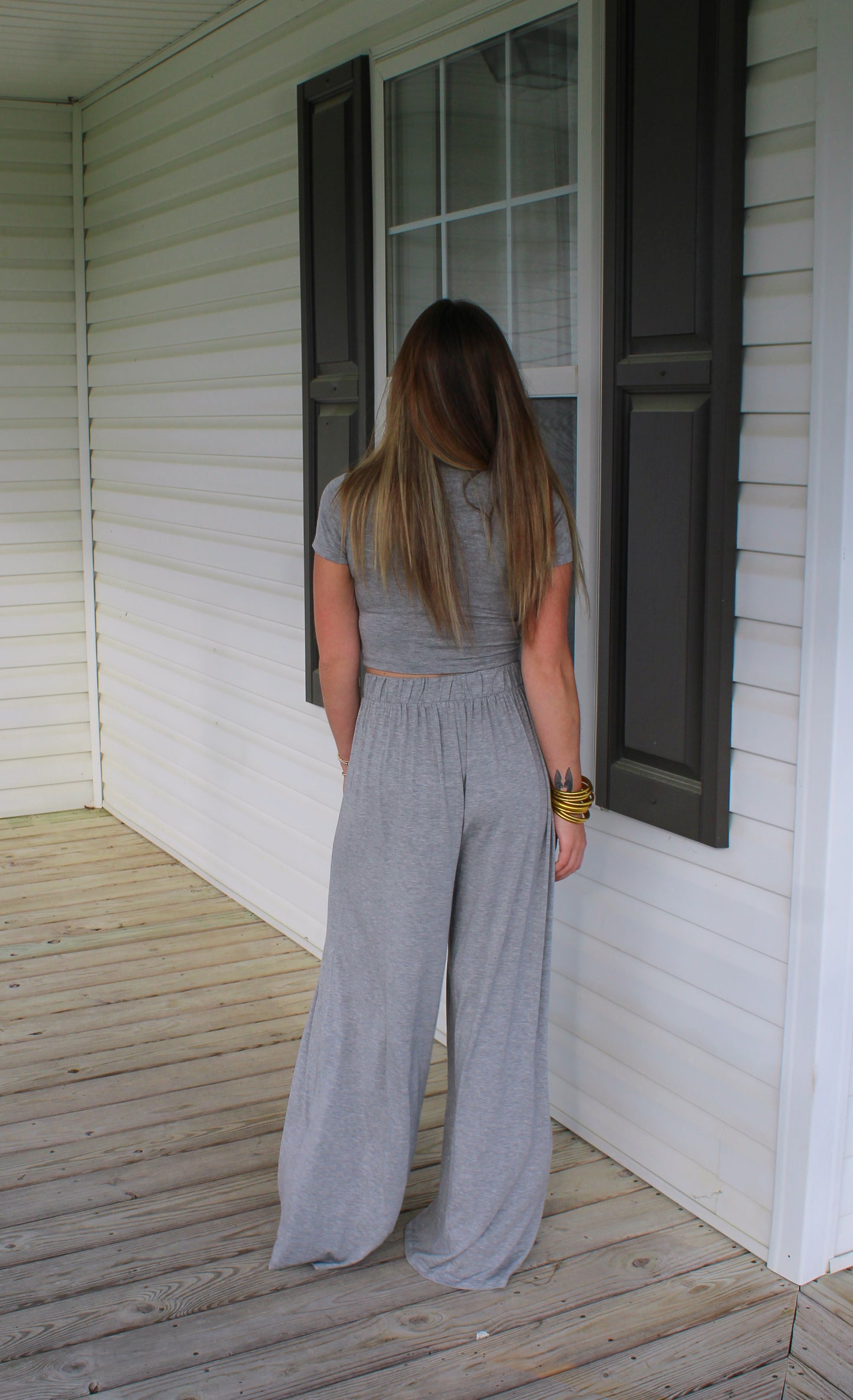 Lola Lounge Set, Heather Gray