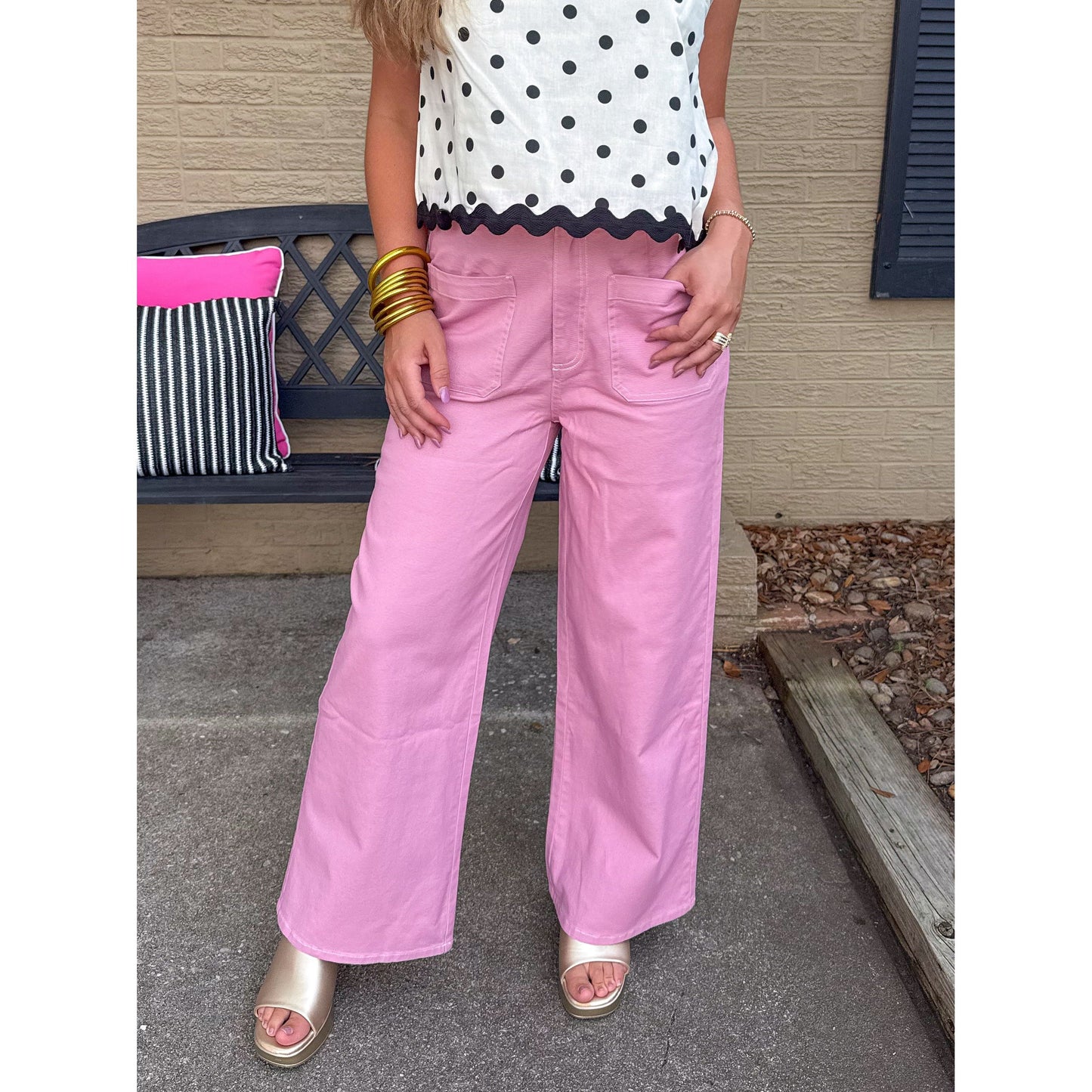 Daisy Denim Jeans, Pink