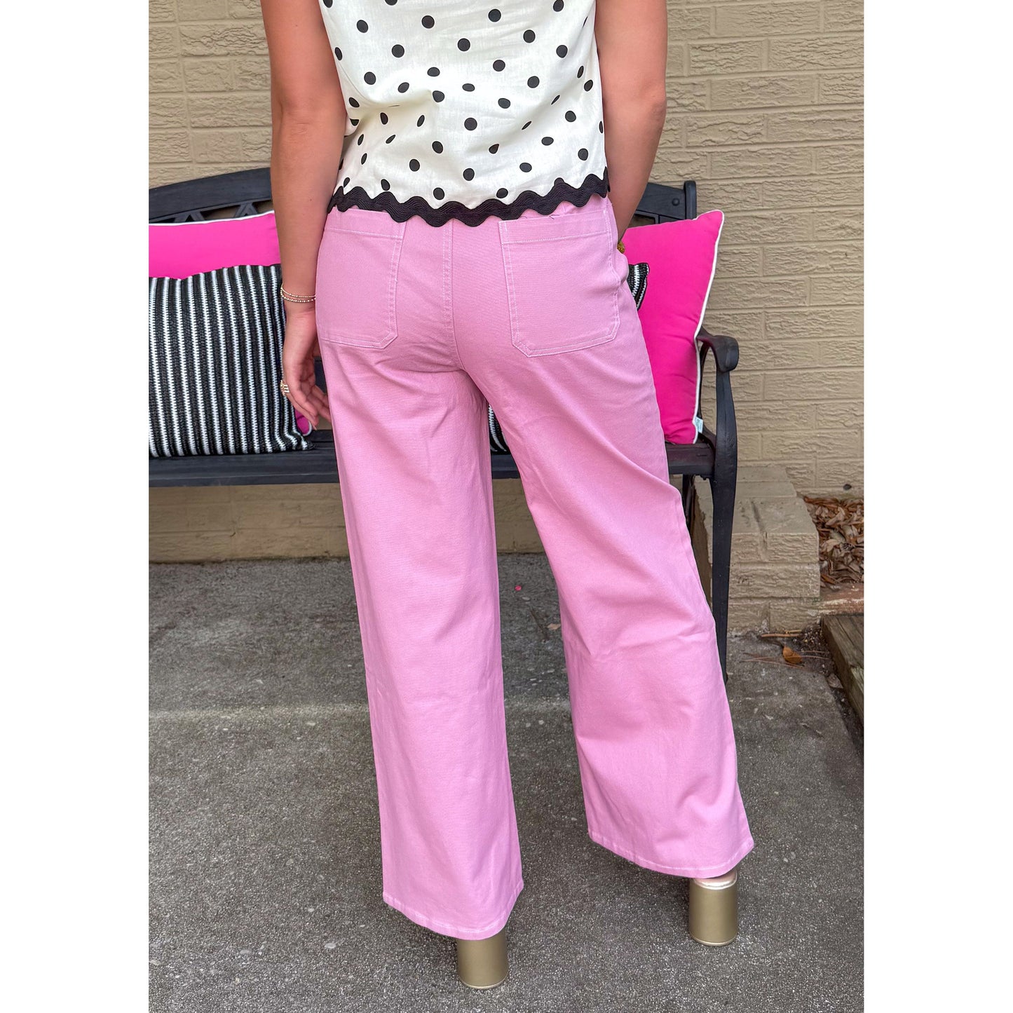 Daisy Denim Jeans, Pink