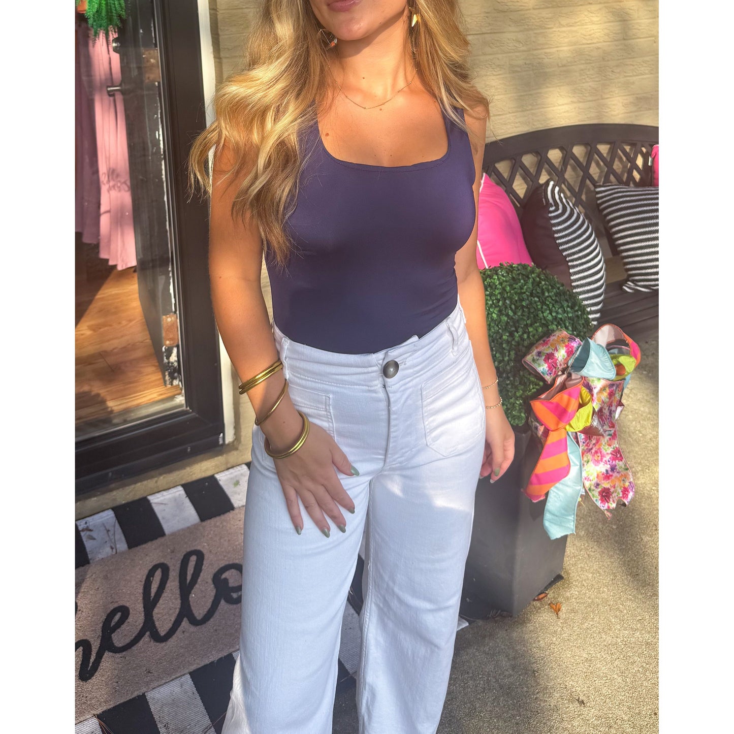 Raelynn Bodysuit, Navy