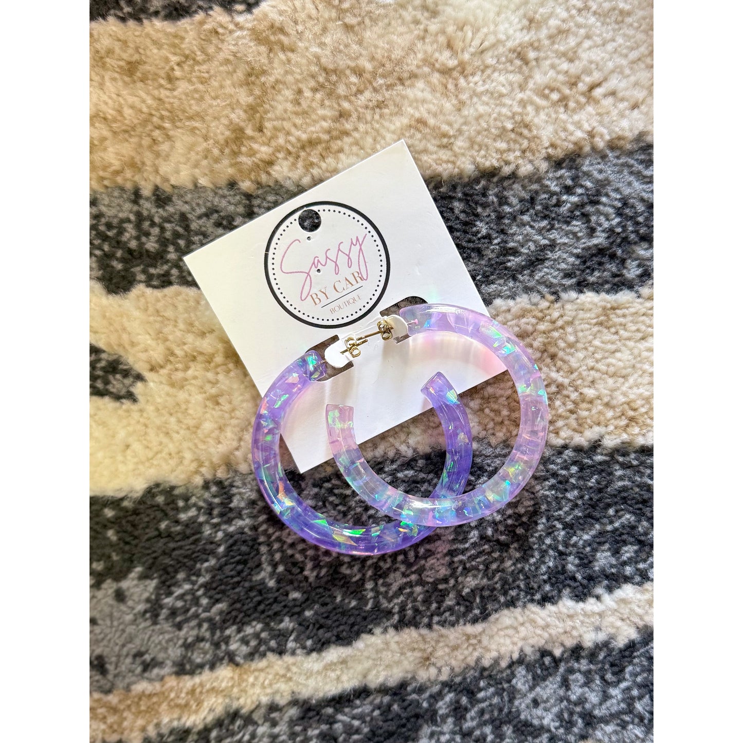 Lavender Hoops