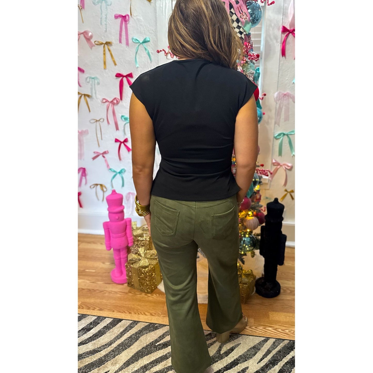 Hannah Detail Top, Black