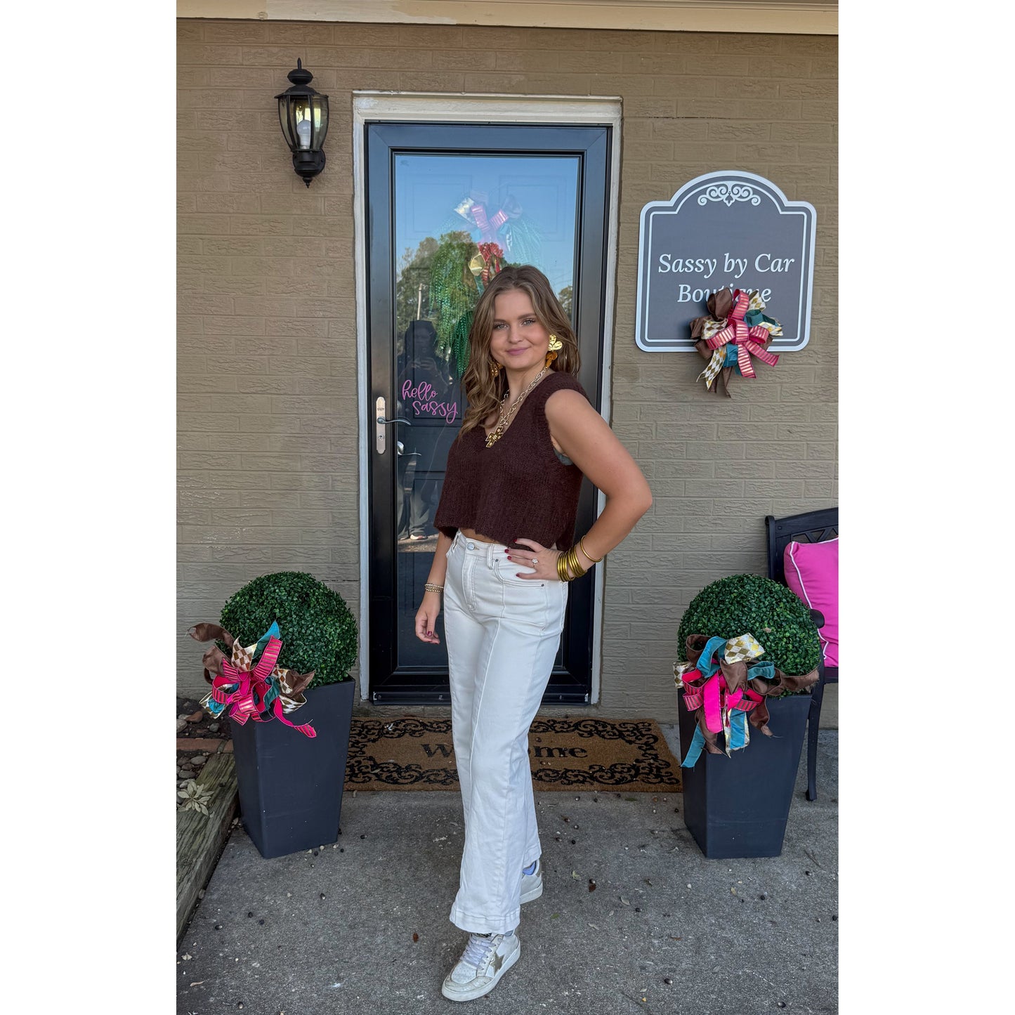 Espresso Brown Sweater Vest