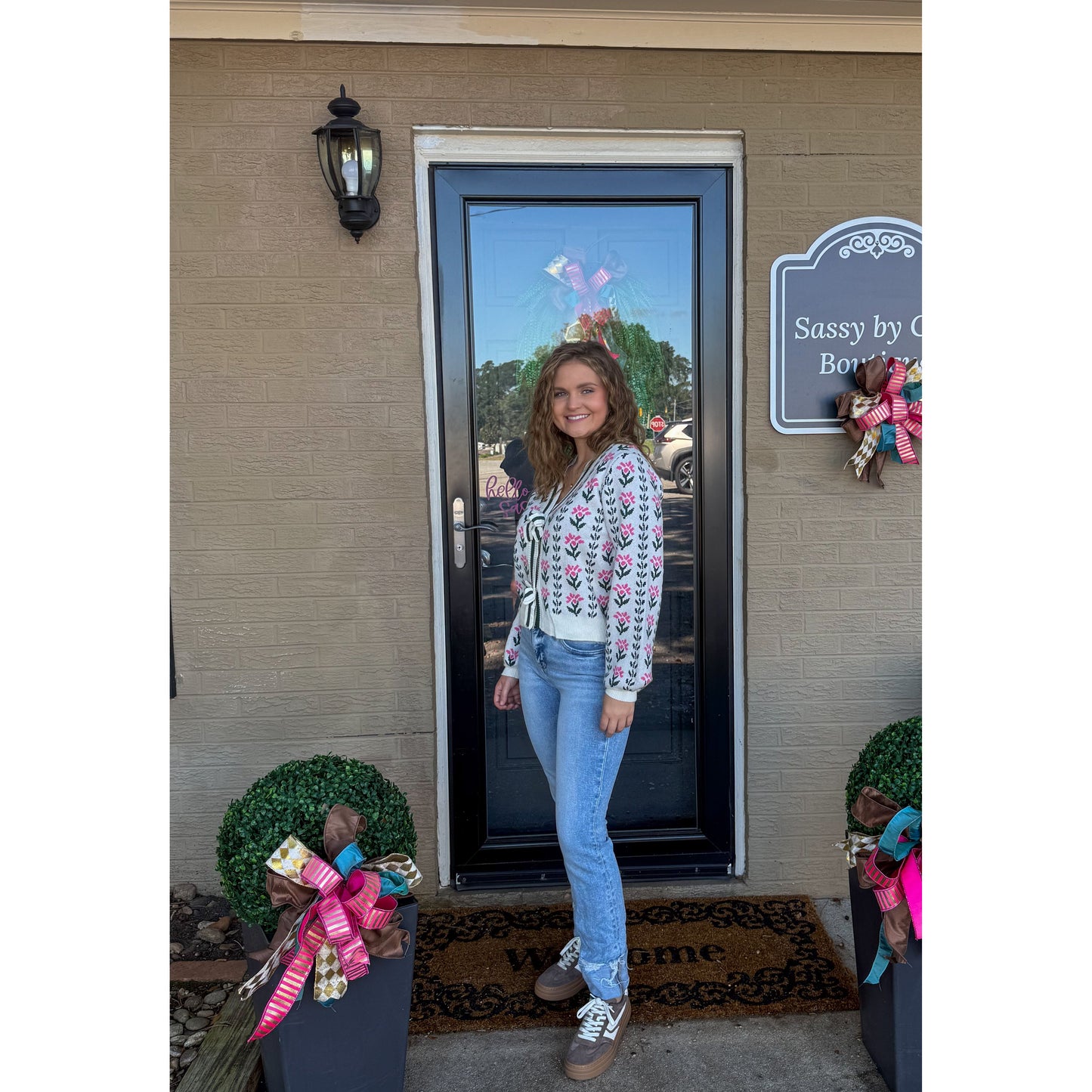 Brielle Pattern Cardigan, Multi-Color