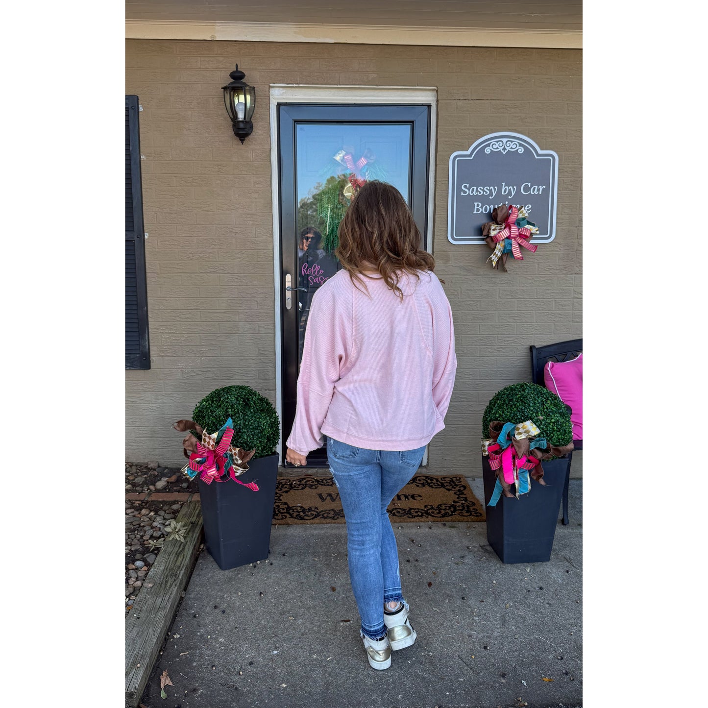 Oversized Pink Lightweight Top