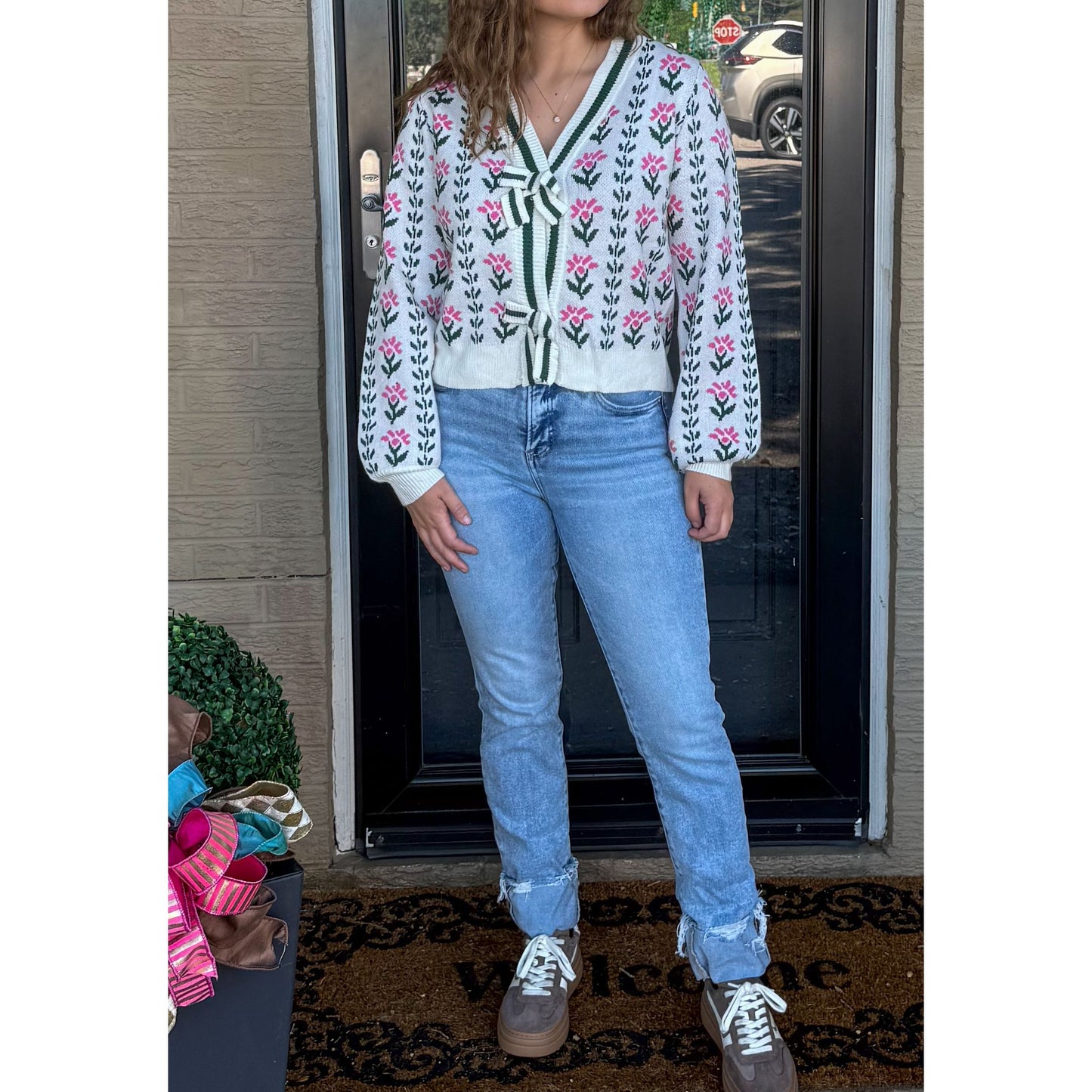 Brielle Pattern Cardigan, Multi-Color