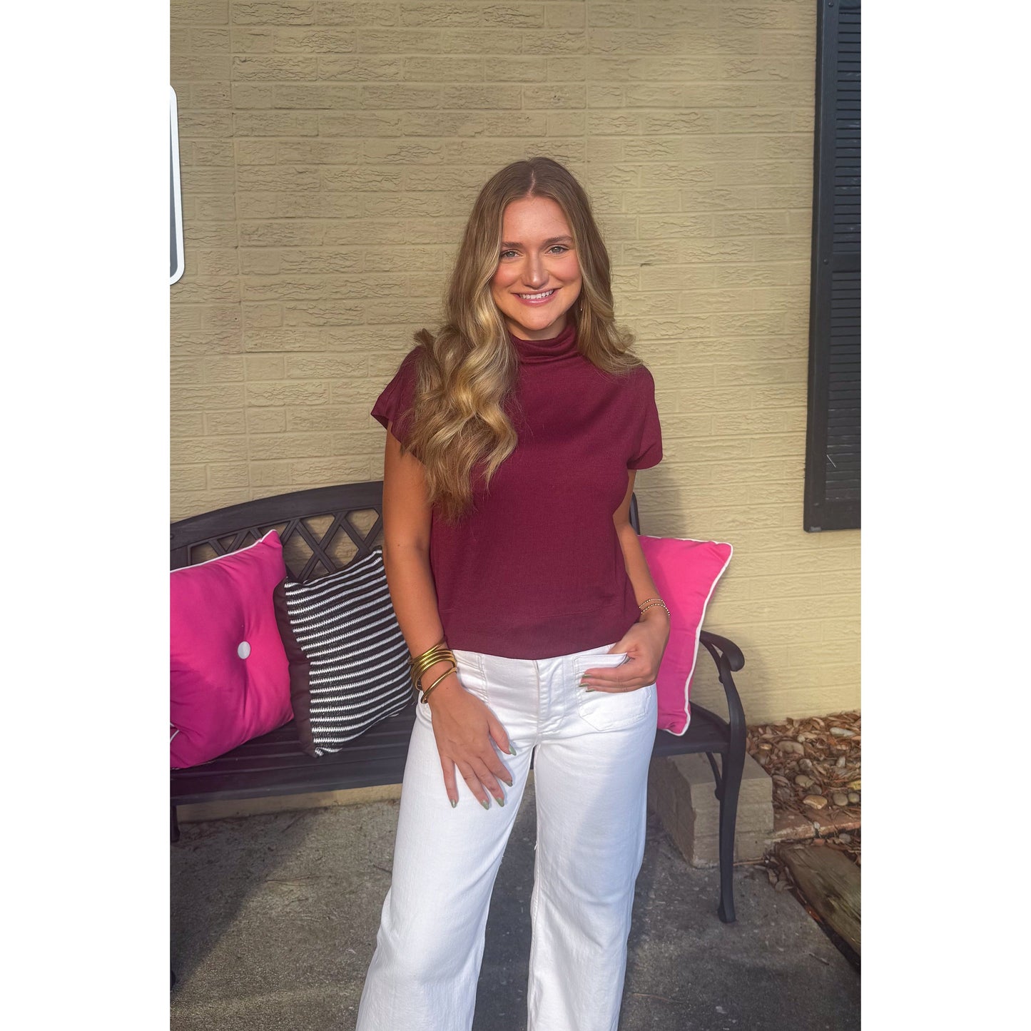 Millie Top, Burgundy