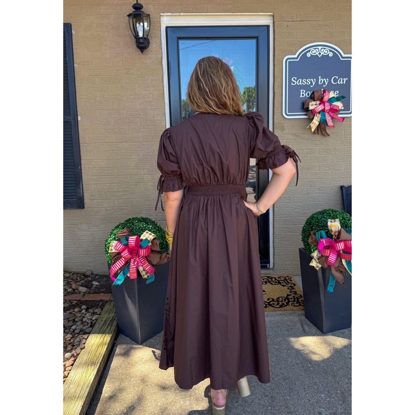 Kinsley Midi Dress, Chocolate