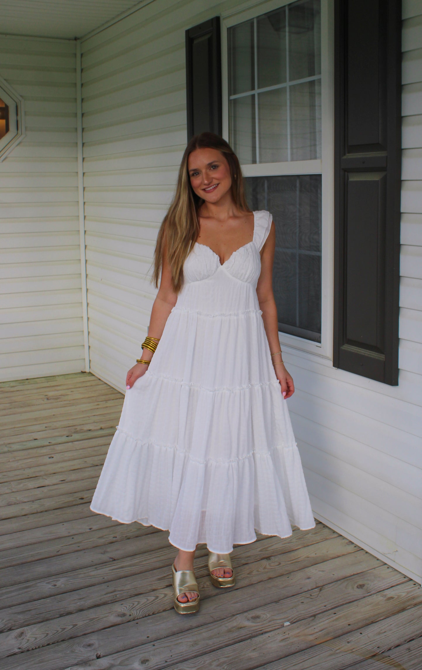 Bride To Be Maxi Dress, White
