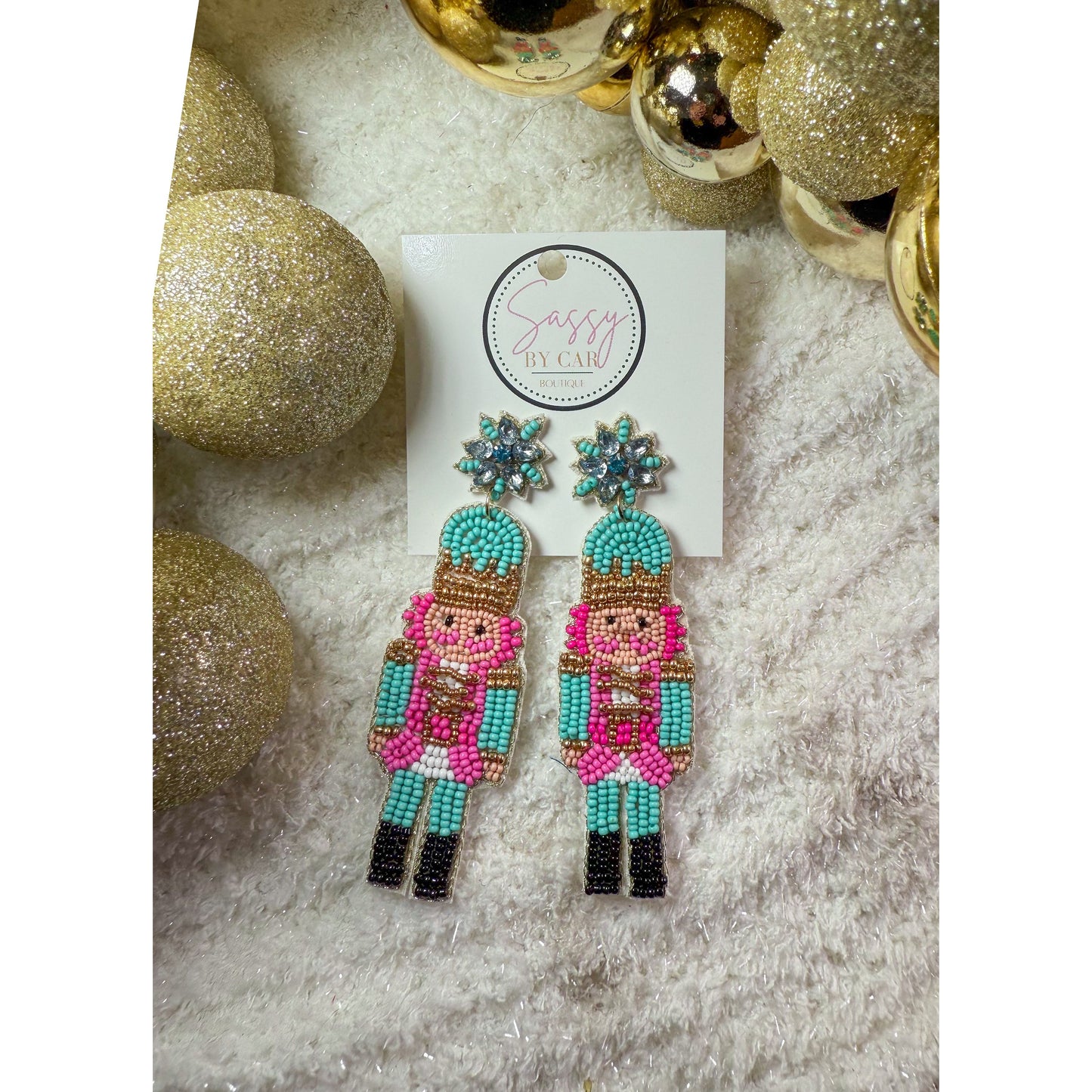 Nutcracker Beaded Earrings