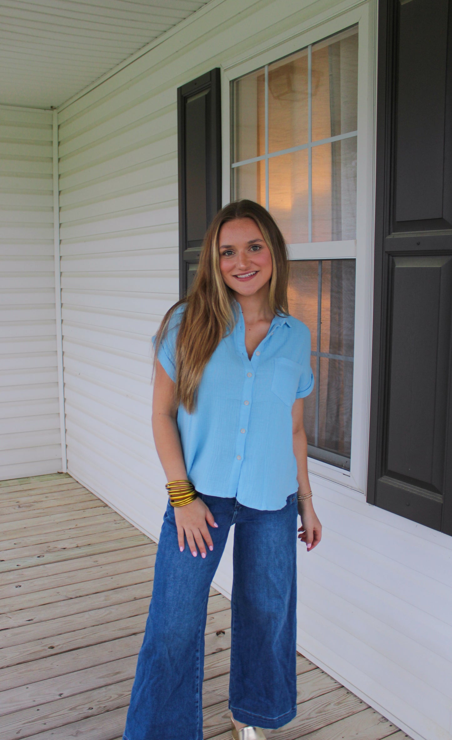 Hayden Top, Sky Blue