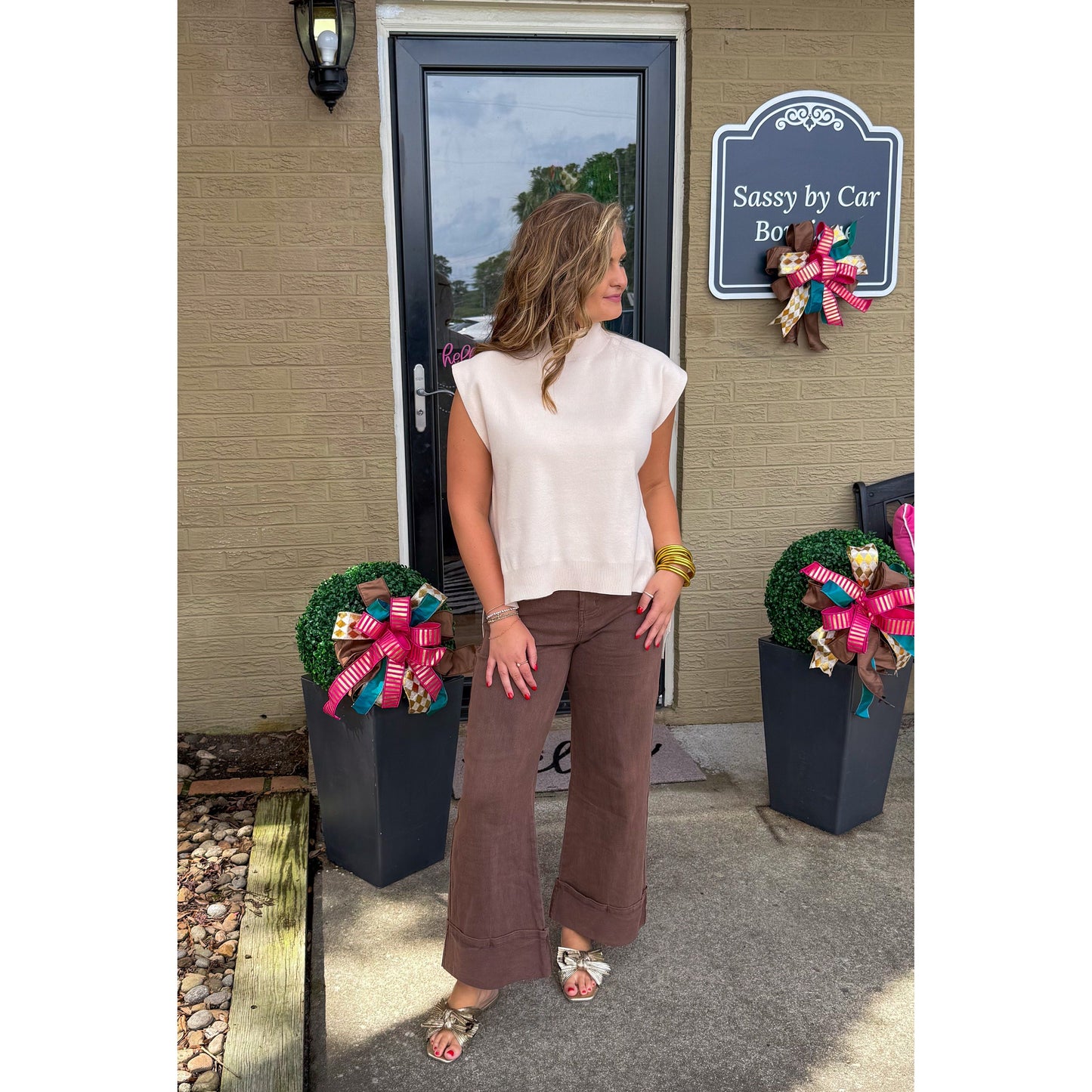 Brylee Top, Oatmeal