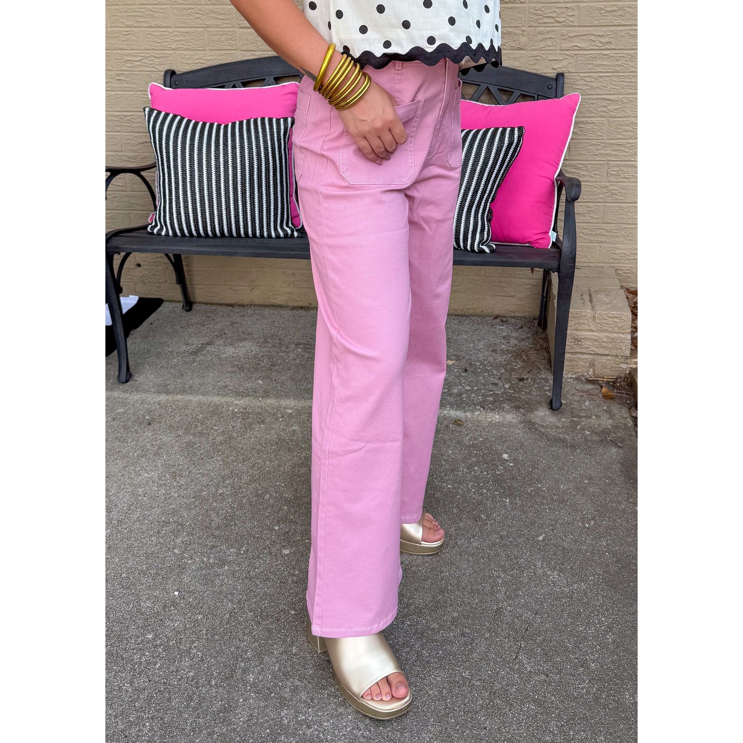 Daisy Denim Jeans, Pink