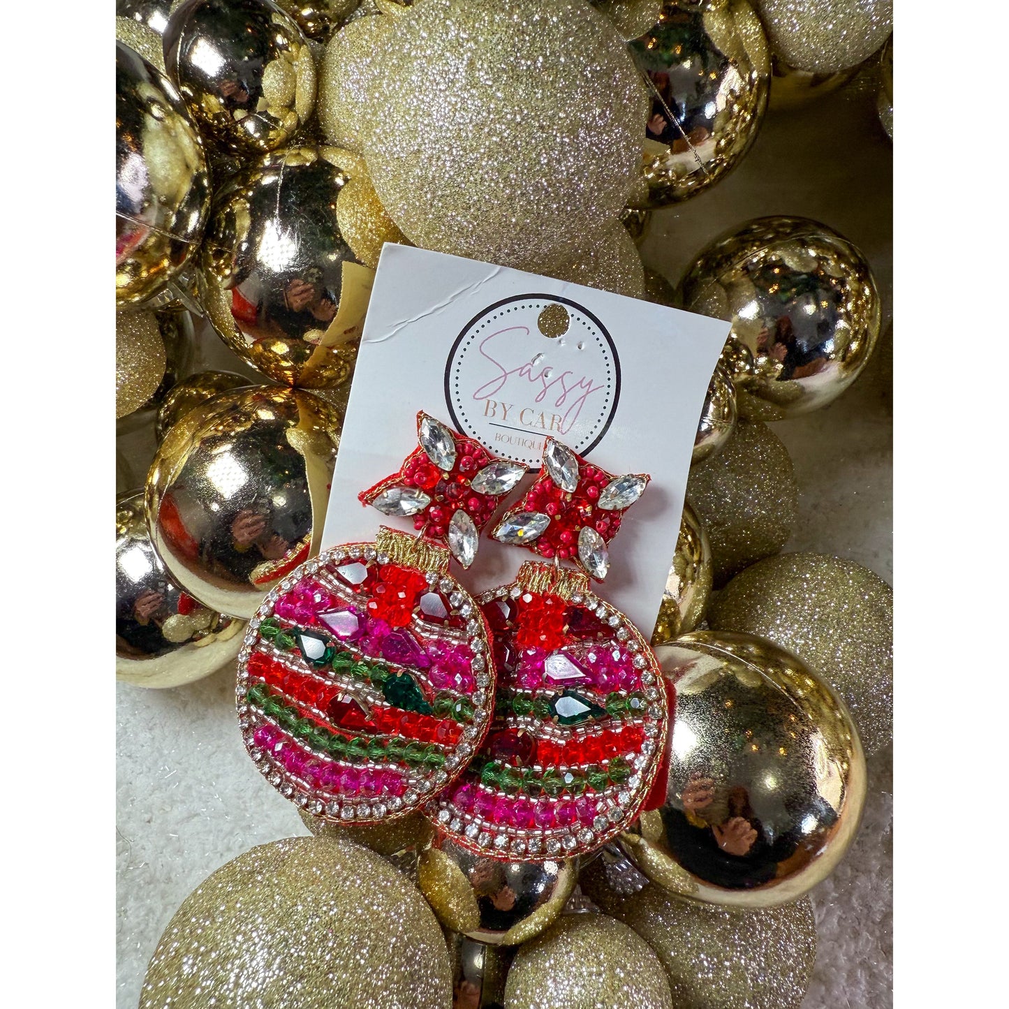 Ornament Beaded Earrings