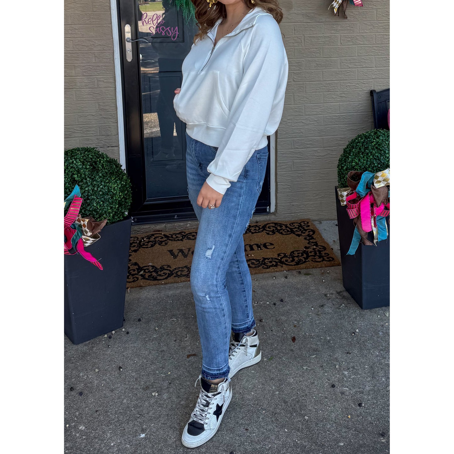 Carmen Pullover, White