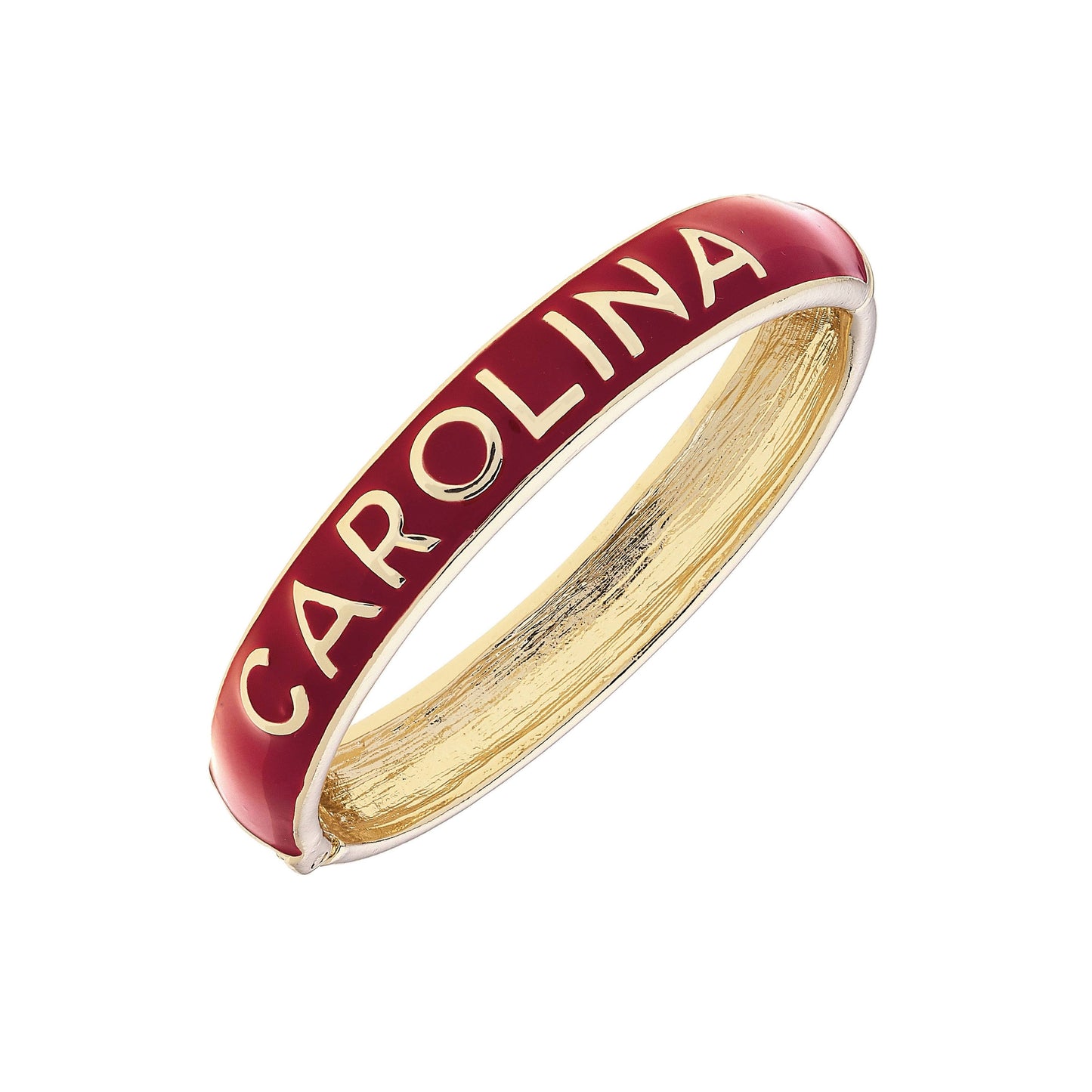 South Carolina Gamecocks Enamel Hinge Bangle Garnet