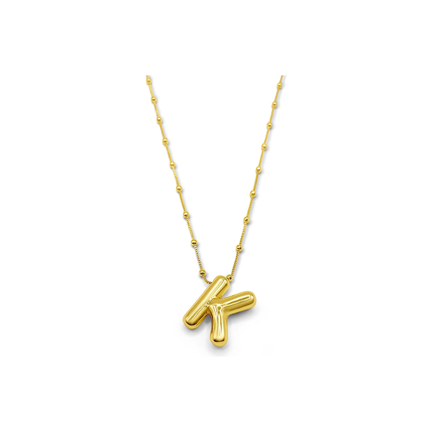 Bubble Initial Necklaces