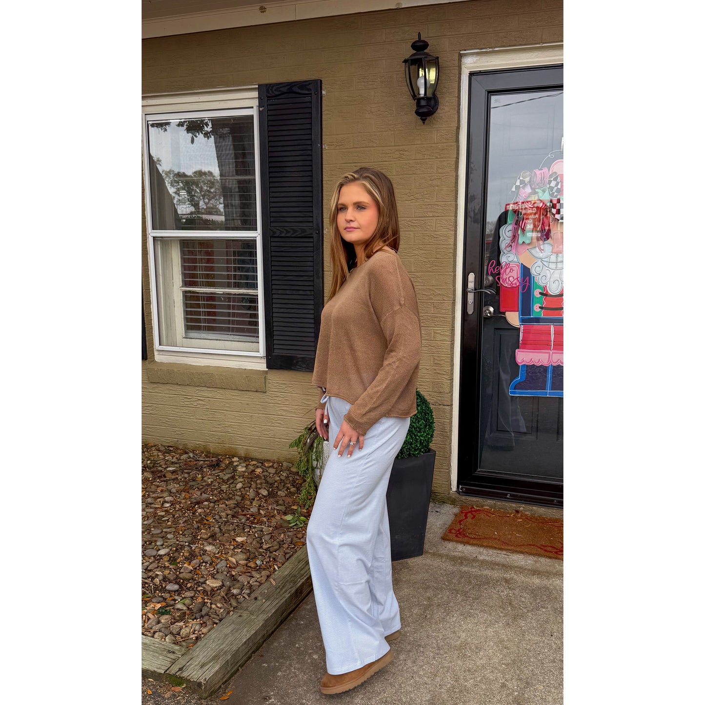 Anna Sweater, Dark Taupe