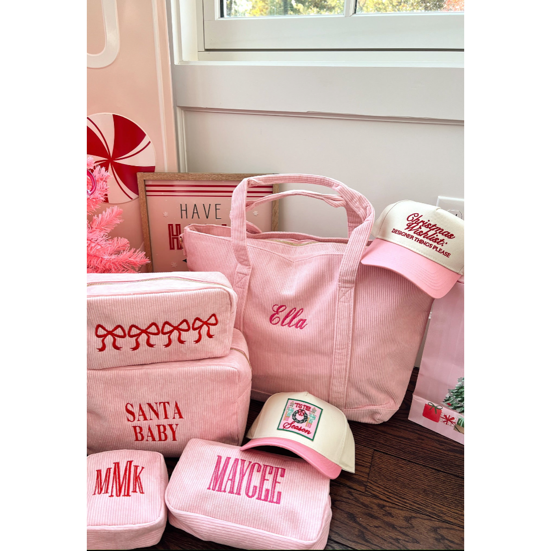 Christmas Wishlist - Pink Vintage Trucker Hat