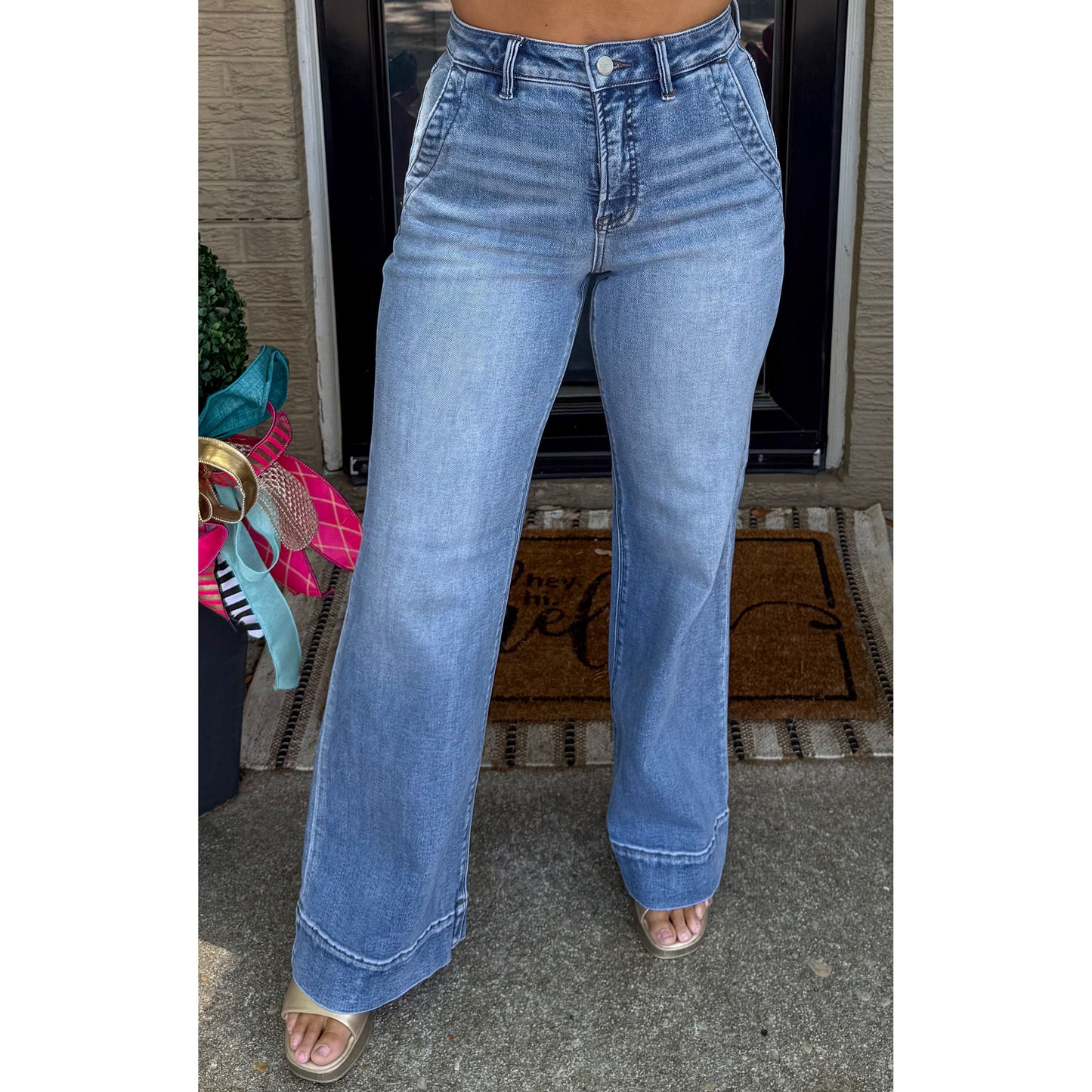 Kinsley TC Flare Jeans, Medium Wash