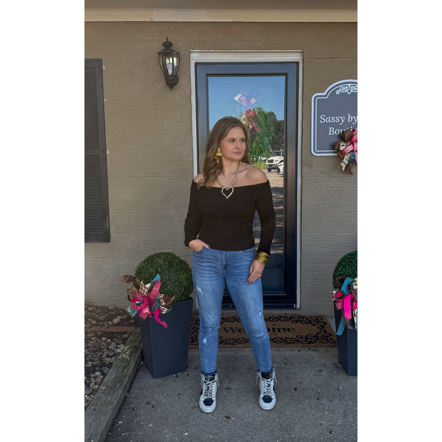 OTS Fitted Top, Black