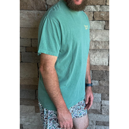 Mens Deer T-Shirt, Hunter Green