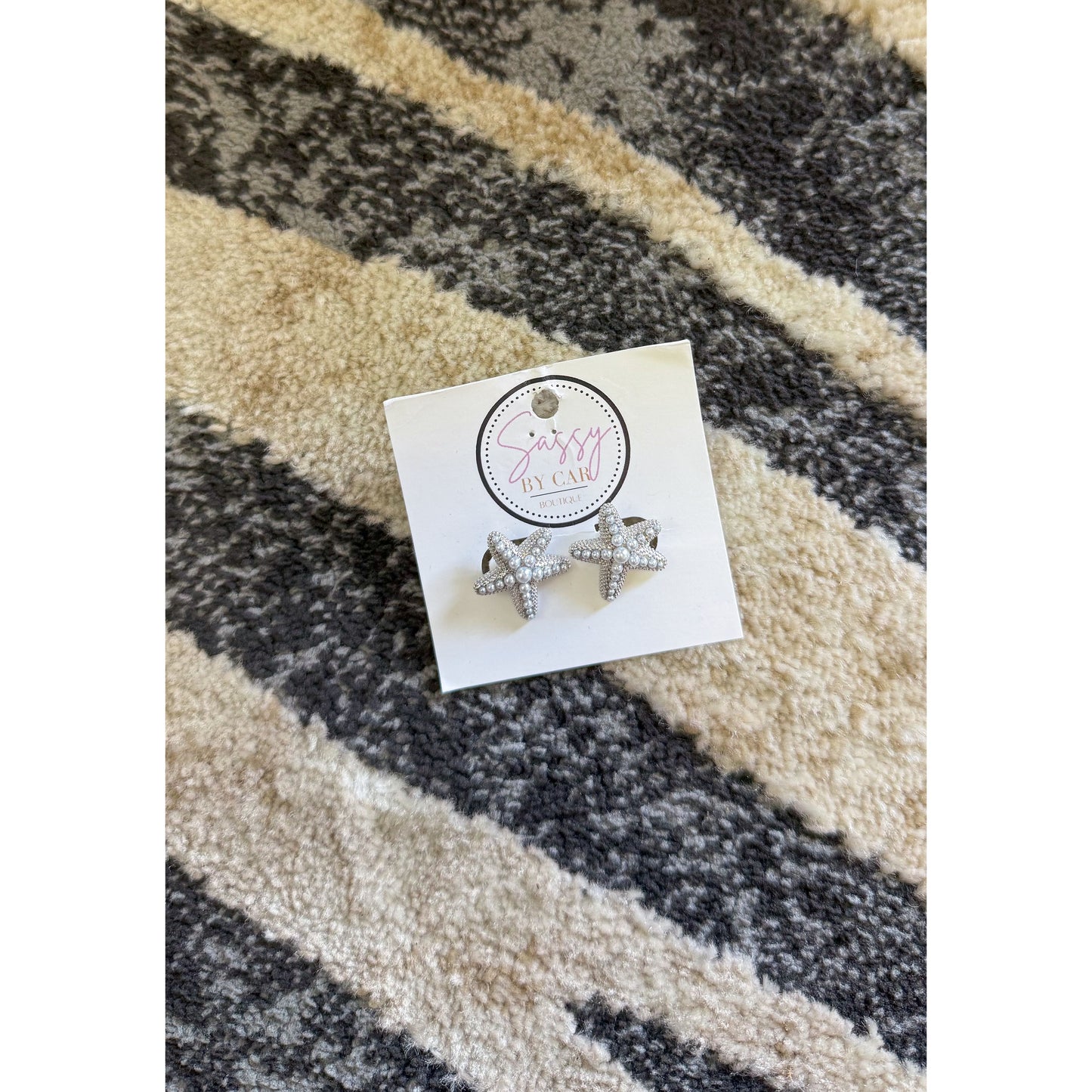 Silver Starfish Earrings