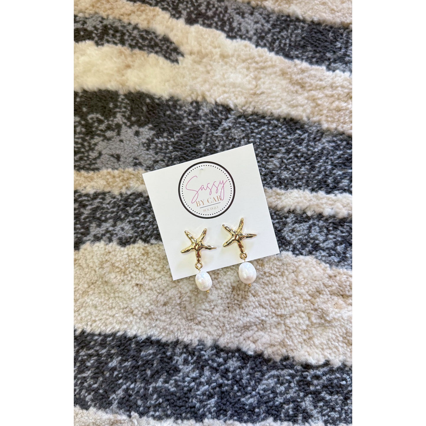 Starfish/Pearl Earrings