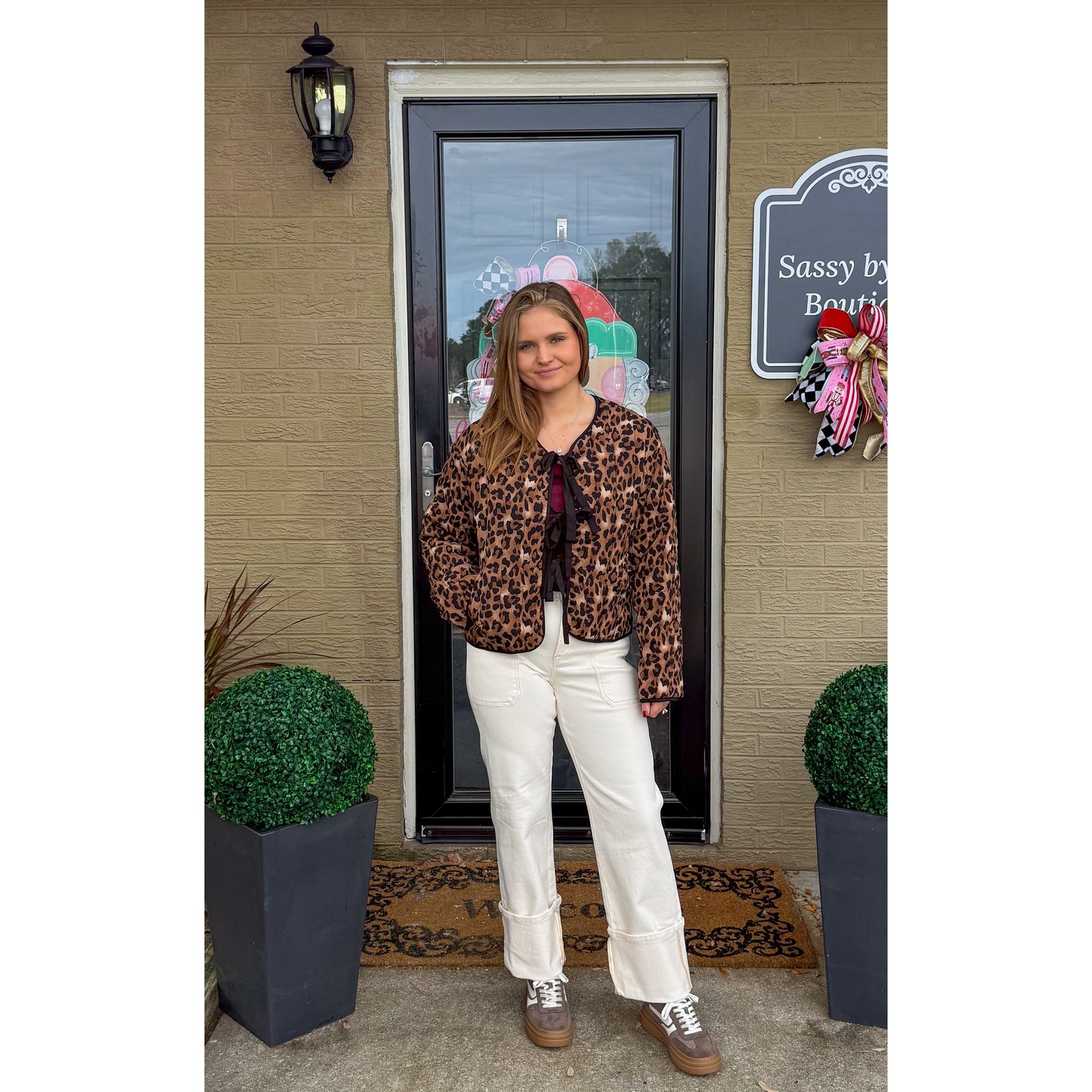 Quilted Cheetah Puffer Jacket