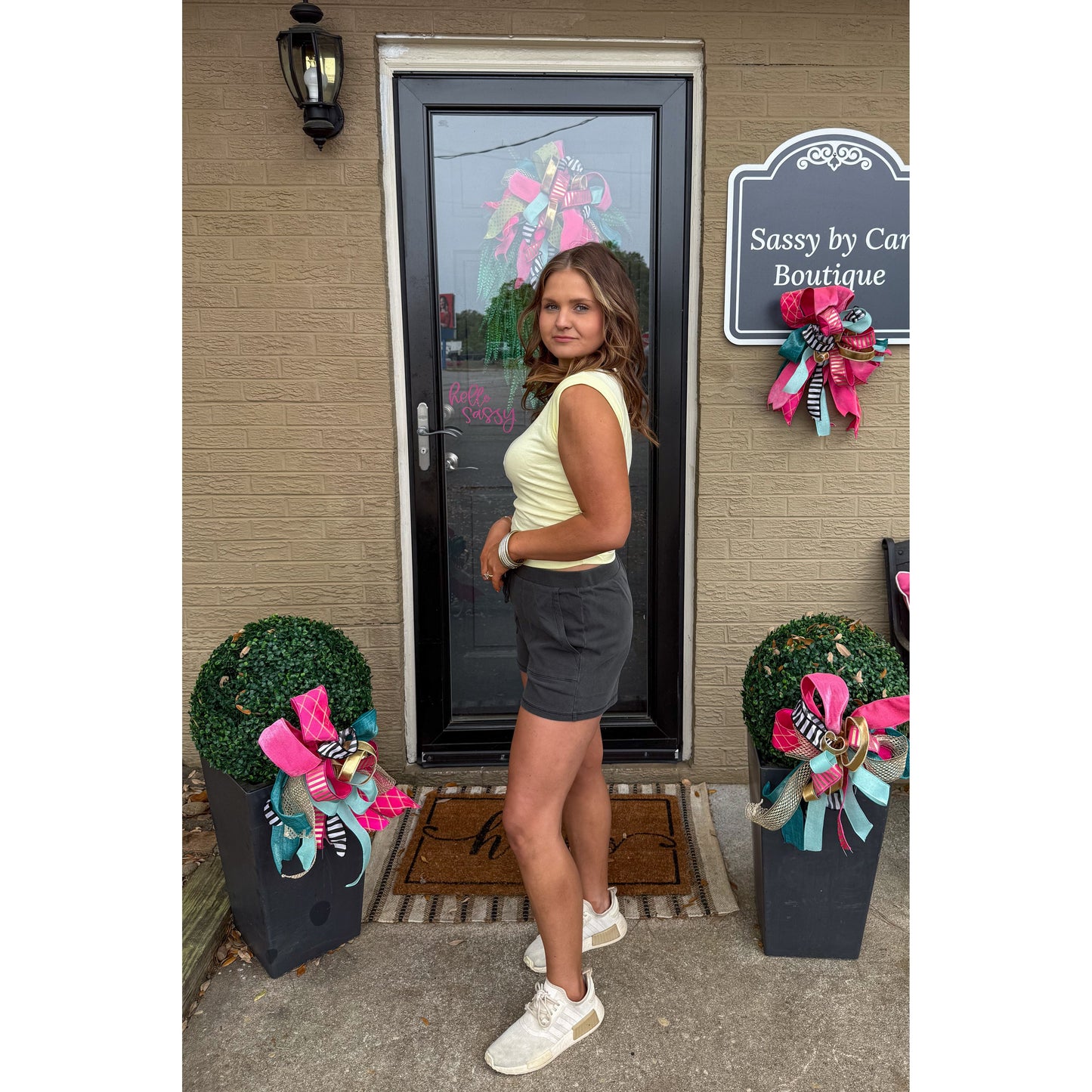 Butter Yellow Detail Top