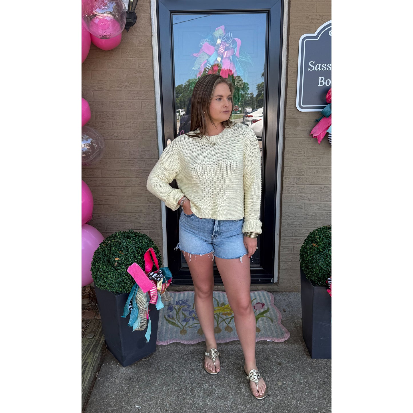 Butter Yellow Lightweight Sweater