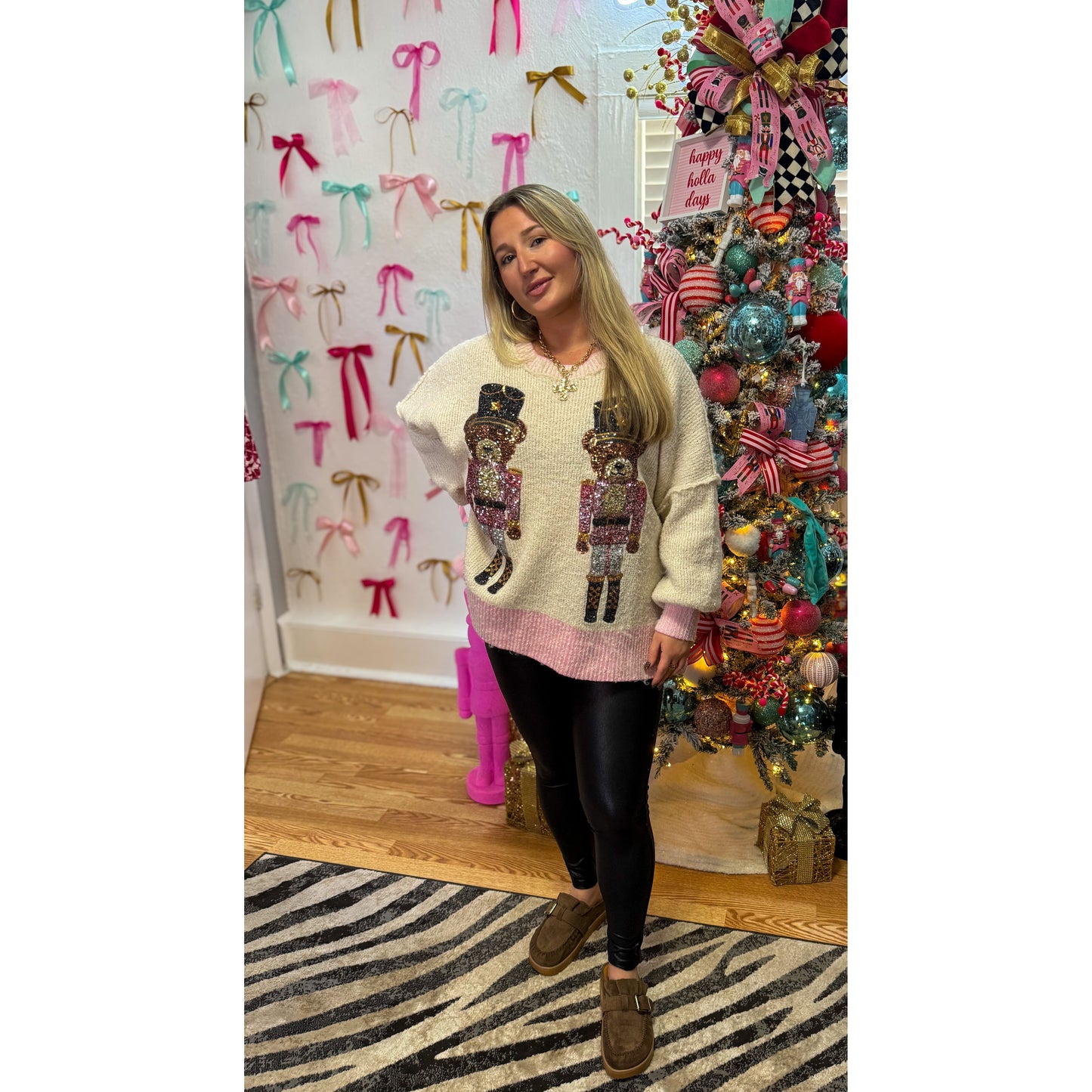 Soldier Bear Graphic Sweater