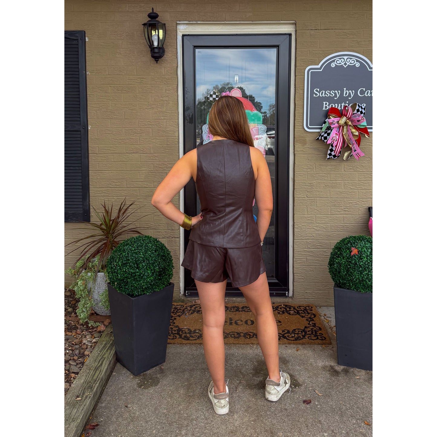 Girls Night Out Faux Leather Set