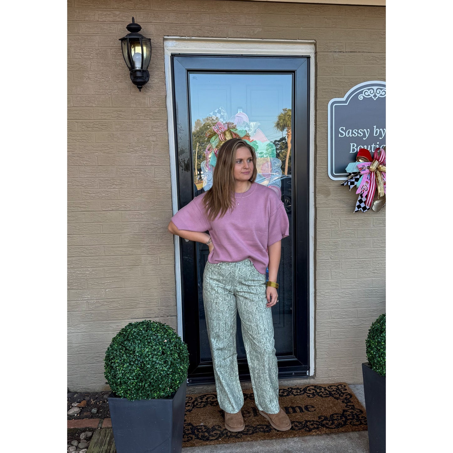 Macy Lightweight Sweater, Mauve