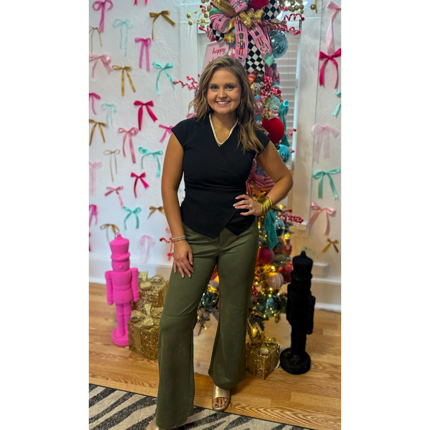 Hannah Detail Top, Black