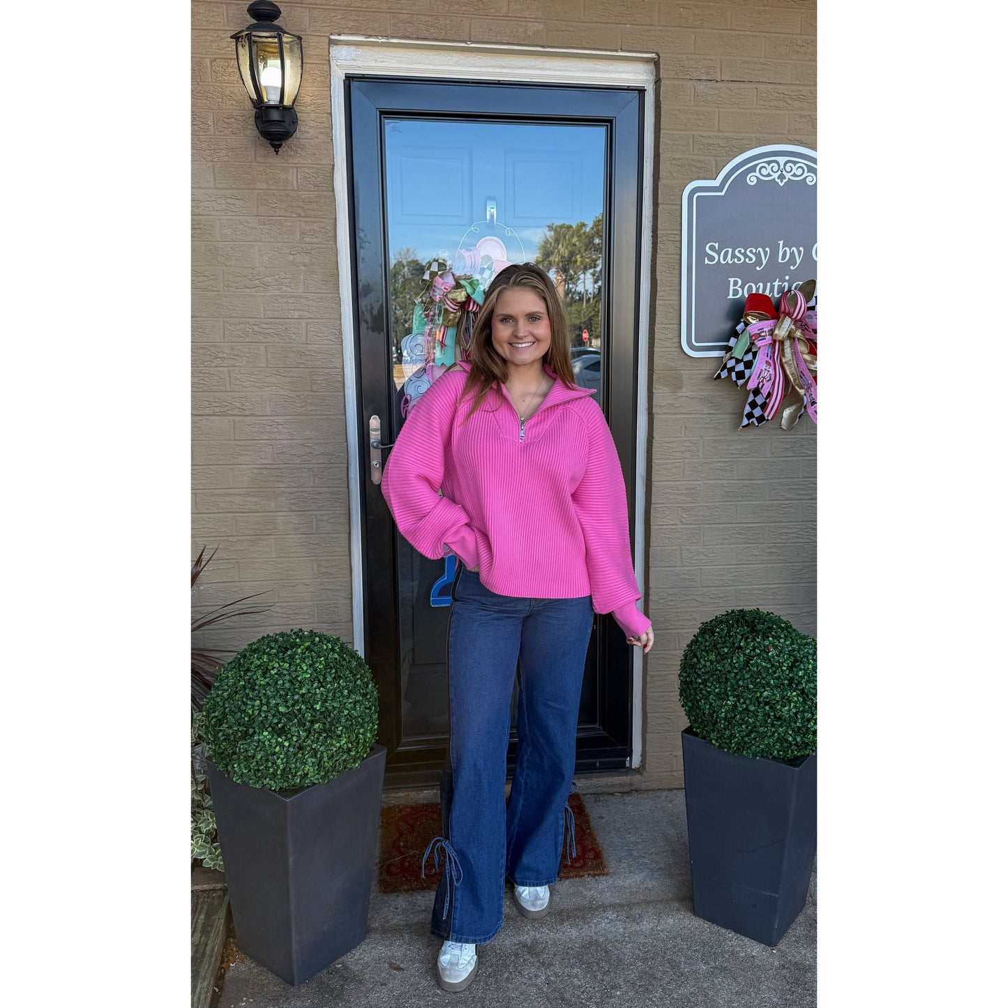 Monroe Sweater, Pink