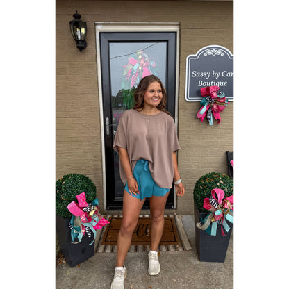 Lou Oversized Top, Mocha