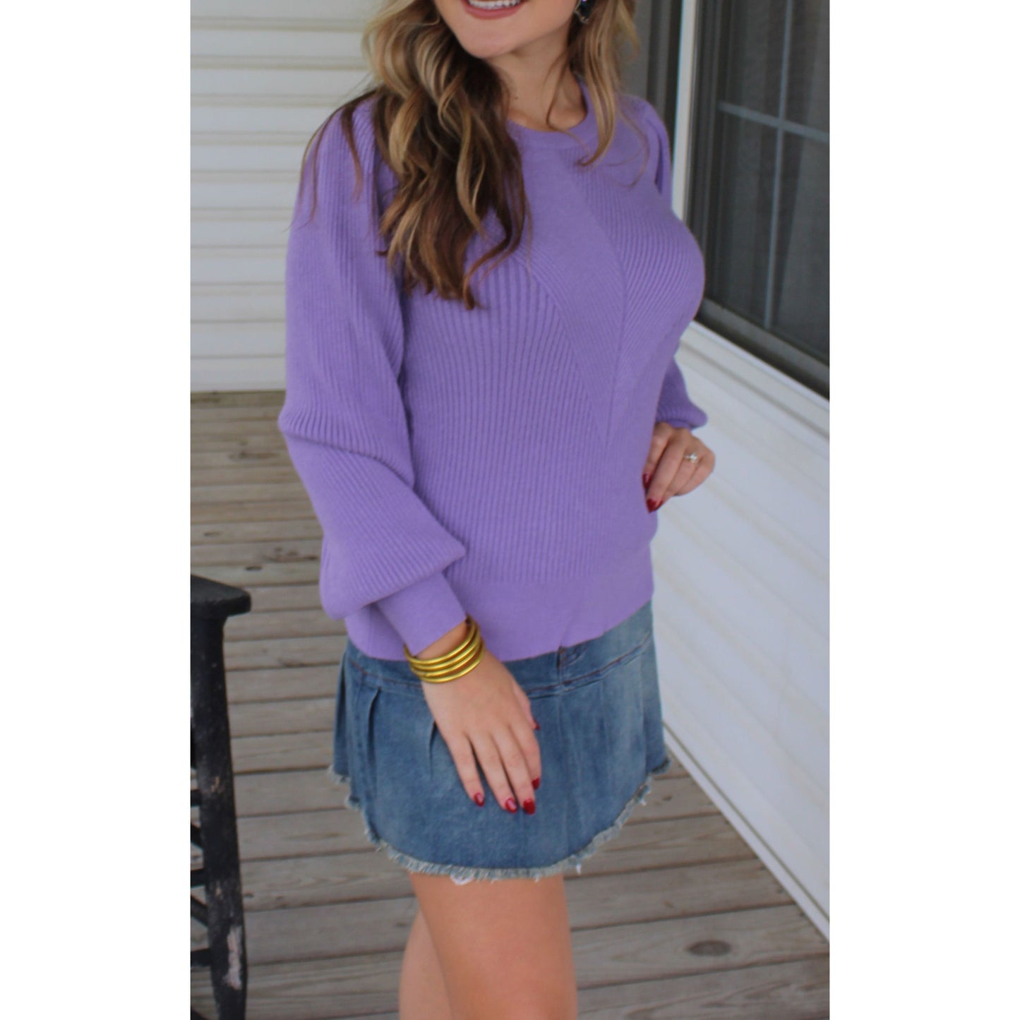 Reagan Sweater, Lavender