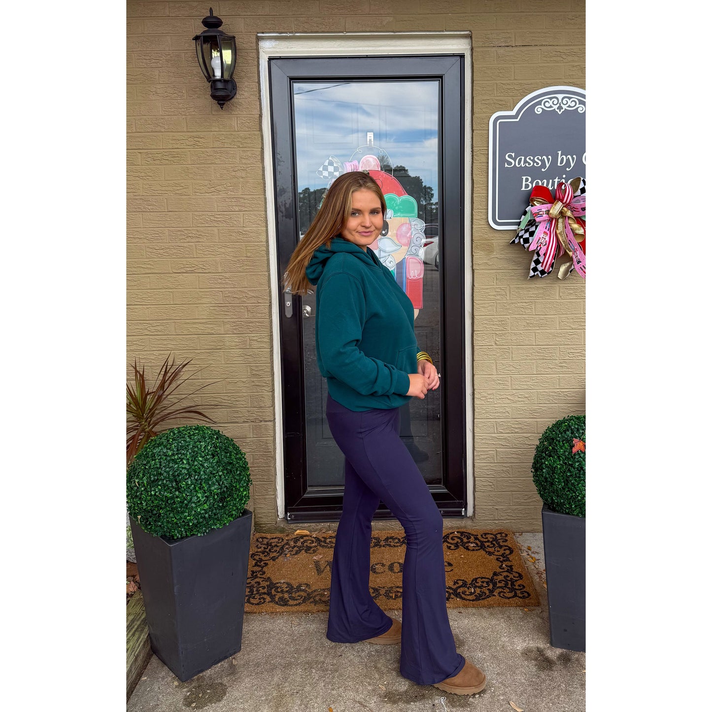 Hunter Green Lounge Hoodie