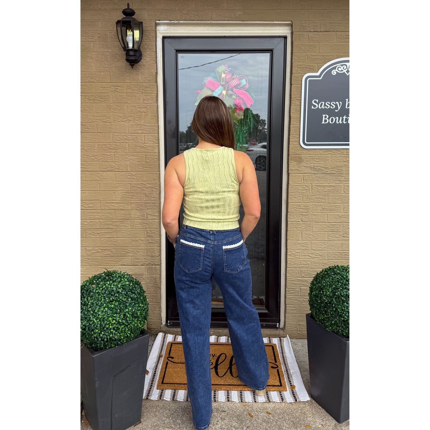 Noelle Top, Light Green