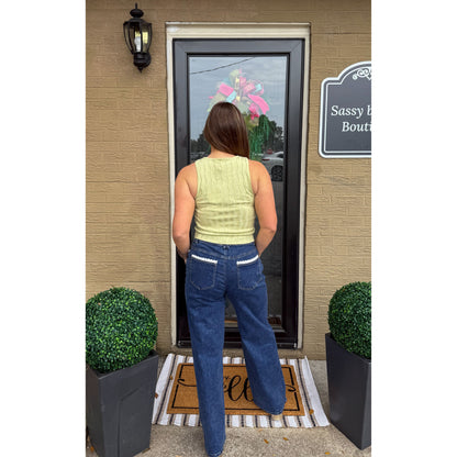 Noelle Top, Light Green