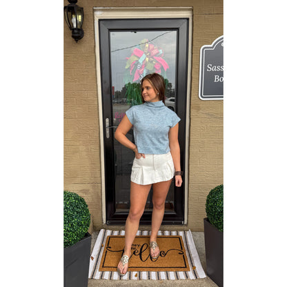 Selena Top, Light Blue