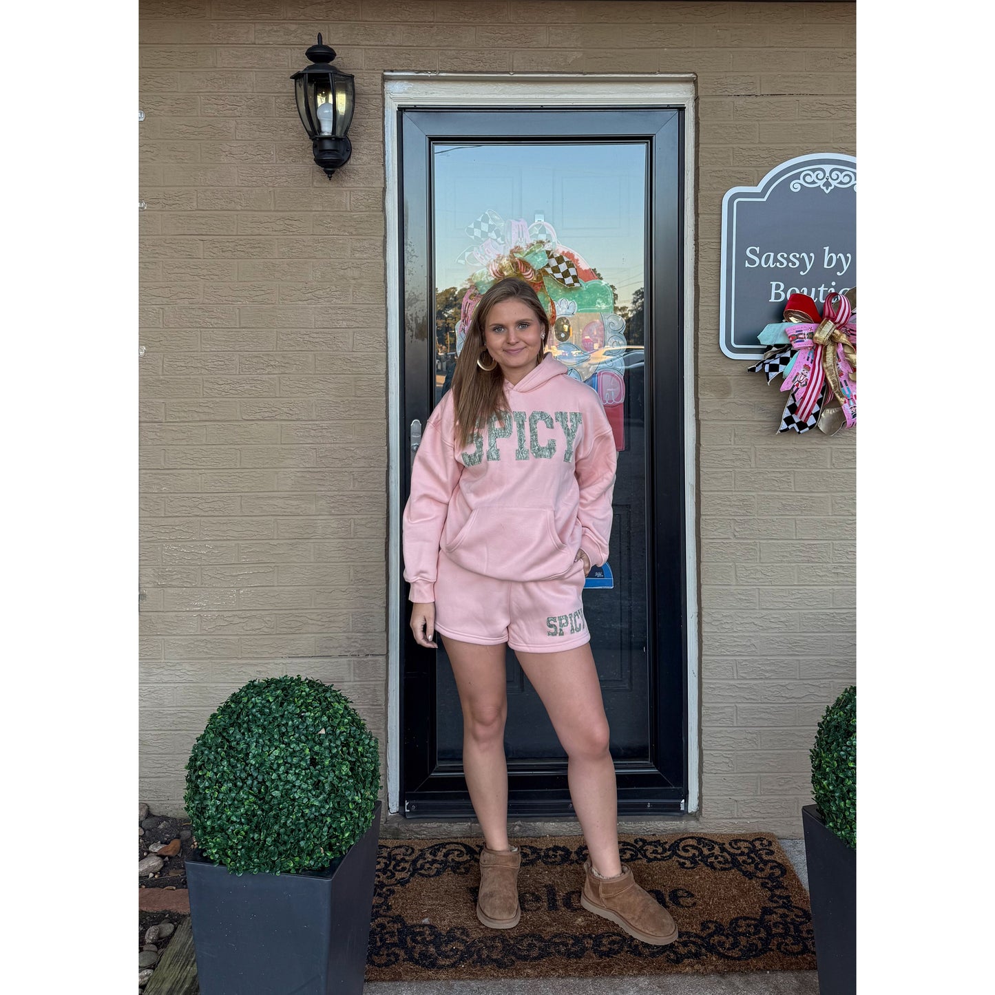 Spicy Lounge Set, Peach/Camo