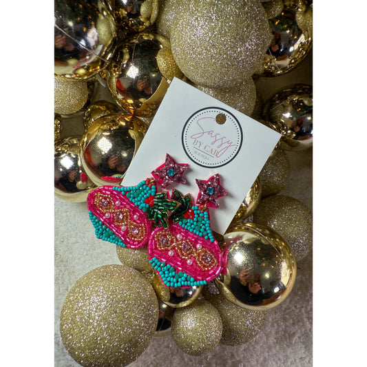 Ornament Beaded Earrings