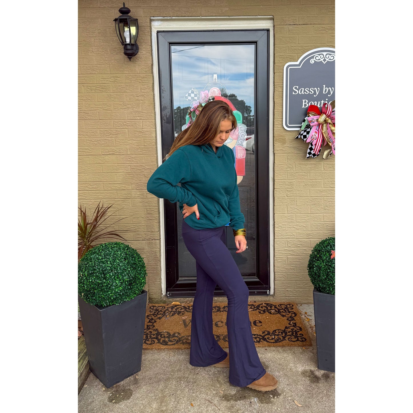 Hunter Green Lounge Hoodie