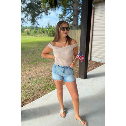 OTS Knit Top, Taupe