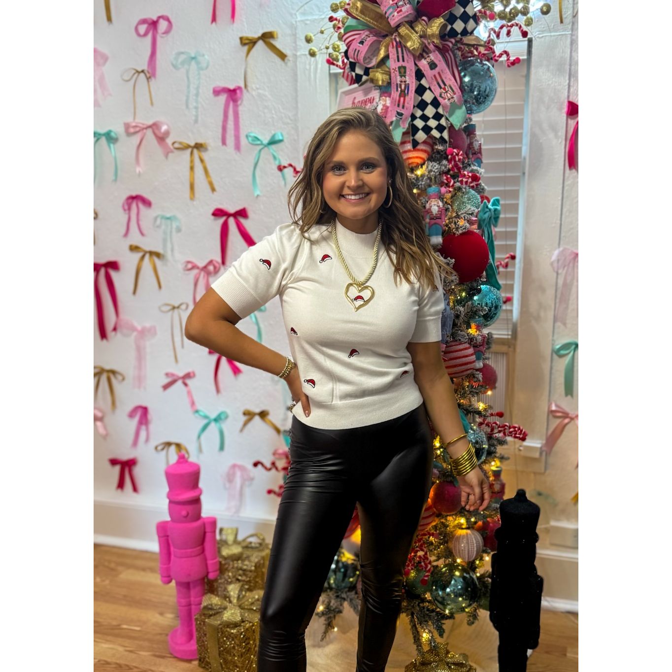 Santa Hat Sweater Top